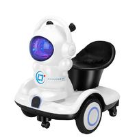 学立佳 新款儿童电动车太空人平衡摩托车可坐宝宝 瓦力车 遥控 漂移车