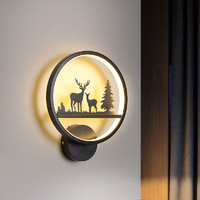 大观园 壁灯卧室床头灯创意过道壁挂式灯具墙上简约LED装饰客厅背景墙灯