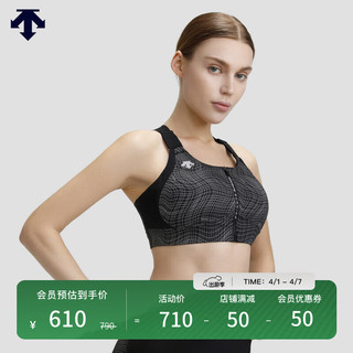 DESCENTE 迪桑特 WOMENS RUNNING系列 女子运动背心 D2332RBR01 BK-黑色 M(165/84A)