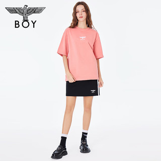 BOY LONDON【蝴蝶少女】春夏2024短袖简约蝴蝶印花潮牌T恤N01068 粉色 L