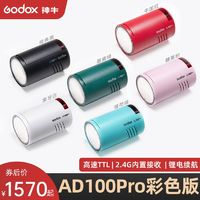 Godox 神牛 AD100pro外拍闪光灯高速TTL单反闪光灯锂电池口袋便携摄影灯