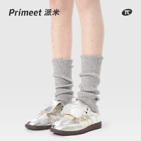 PRIMEET/派米 袜套女春秋灰色格雷系腿套日系堆堆袜夏季小腿袜长袜