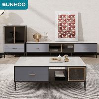 百亿补贴：SUNHOO 双虎-全屋家具 双虎 轻奢茶几电视柜组合客厅小户型岩板大理石柜子2023年新款315