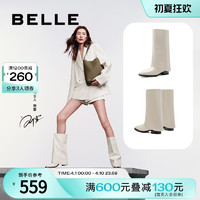 BeLLE 百丽 骑士靴2023冬季新款裤管女靴子长筒靴BHQ70DG3