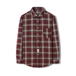 罗冠衬衫新品秋冬长袖格子潮流衬衣