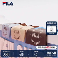 FILA 斐乐 官方情侣款针织短袖衫2024夏新款时尚休闲纯棉插肩袖T恤