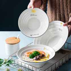 尚行知是 日式斗笠陶瓷碗大容量拉面碗汤碗牛肉面拌面泡面碗水果沙拉碗 鸡蛋