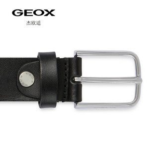 GEOX 杰欧适 服饰配件秋冬纯色皮革腰带皮带U35K5D 黑色C9999 110cm