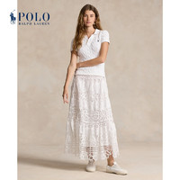 Polo Ralph Lauren 拉夫劳伦 女装 24年夏蕾丝迷笛半身裙RL25531 100-白色 4