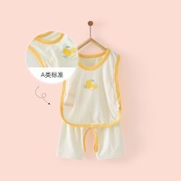 Tongtai 童泰 夏款婴儿衣服3-18月新生儿无袖短袖套装男女宝宝轻薄琵琶衣套装