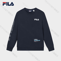 斐乐（FILA）男子针织套头衫时尚简约卫衣 传奇蓝-NV 185_104A_XXL