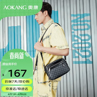 AOKANG 奥康 单肩包男士大容量斜挎包潮流商务休闲男包时尚运动挎包情人节礼物送男友