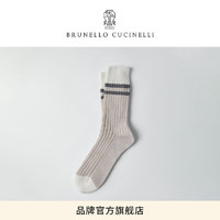 BRUNELLO CUCINELLI [BC礼物春夏新品]Brunello Cucinelli 男士条纹舒适休闲针织棉袜