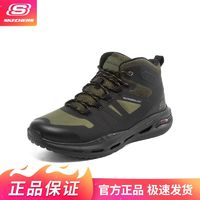 百亿补贴：SKECHERS 斯凯奇 男鞋新款拼接休闲鞋绑带高帮防寒保暖减震运动鞋男210478C