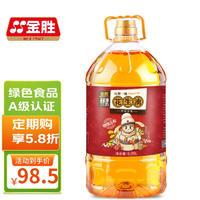 金胜 压榨一级花生油6.09L 绿色食品A级认证