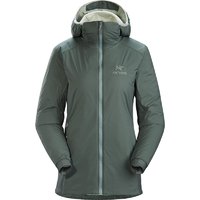 ARC'TERYX 始祖鸟 女士 ATOM LT HOODY 秋冬季保暖舒适 轻量级连帽棉服 户外保暖棉衣女 XS 军绿色Muse