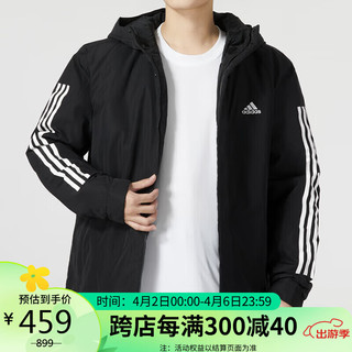 adidas 阿迪达斯 男子 训练系列3S HOODED JKT棉服IP2537 A/M码