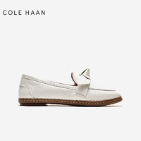 COLE HAAN 歌涵 colehaan/歌涵 女鞋乐福鞋 皮革鞋面一脚蹬休闲鞋女W26569 白色-W26569(瘦脚建议拍小半码) 37.5