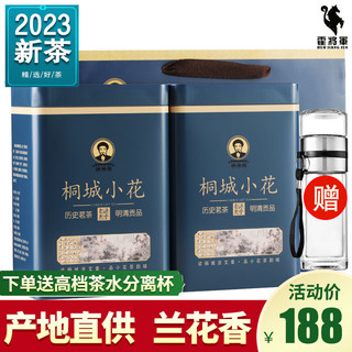 霍将军桐城小花2023新茶叶特级安徽龙眠山绿茶自己喝茶叶500克罐装 精选品质250g*2罐2A