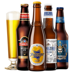 tsingtao青岛啤酒白啤11度全麦白啤500