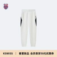 K·SWISS 盖世威（K·SWISS）24年春季运动长裤男百搭休闲修身运动裤109833 115芡实白 2XL
