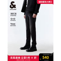 杰克·琼斯（JACK&JONES）夏季休闲舒适百搭男裤长裤水洗磨白修身牛仔裤男224232045 A15黑色牛仔 常规 A15黑色牛仔 170/76A/SR