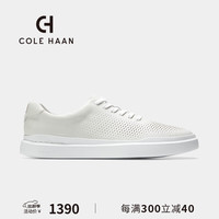 colehaan/歌涵 男鞋休闲鞋 纯白皮面透气舒适低帮平底男士板鞋C31436 白色-C31436 41