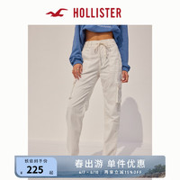 HOLLISTER春夏新款高腰工装风白色老爹裤运动休闲裤 女 355909-1 白色 000 (160/58A)