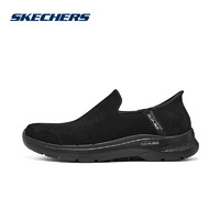 SKECHERS 斯凯奇 官方旗舰男鞋一脚蹬运动鞋新款休闲透气健步鞋