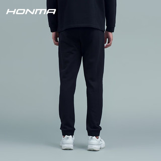 HONMA 【都市机能】高尔夫服饰男士长裤休闲束脚运动裤 黑色 L