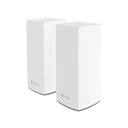 belkin 贝尔金 Linksys MX8000 Velop Mesh WiFi 6 系统:AX4000,三频无线网络,全速家庭覆盖,千兆以太网端口(白色,2 件装)