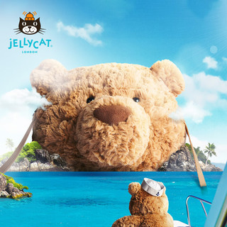 Jellycat 巴塞罗熊包包 可爱毛绒玩具玩偶斜挎包 巴塞罗熊包包 H16 X W18 CM