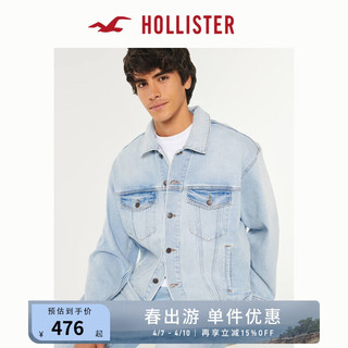 HOLLISTER 复古宽松机车牛仔夹克 KI332-4047