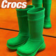 巴黎世家 女鞋Crocs 雨鞋EVA 材料 绿色 35