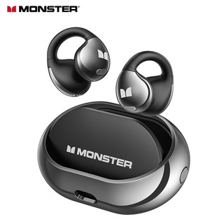 MONSTER 魔声 Open Ear200蓝牙耳机真无线超长续航 AC600黑色