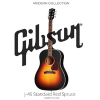 Gibson 吉普森J-45 Standard Red Spruce阿迪朗达克面板限量款电箱木吉他