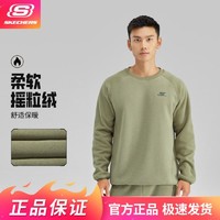 SKECHERS 斯凯奇 秋冬圆领摇粒绒卫衣男套头卫衣保暖户外运动卫衣男P423M071