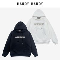 百亿补贴：HARDY HARDY 秋冬宽松重工手工钉钻字母连帽卫衣男女同款加绒帽衫