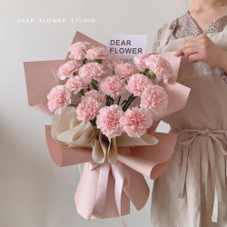 鲜花情母亲节同城配送速递康乃馨鲜花花束送长辈老师妈妈生日礼物花店