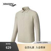 saucony 索康尼 2024年早春新款男子运动生活polo衬衫休闲通勤长袖