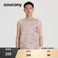 Saucony索康尼官方正品运动男子无袖休闲潮流T恤透气时尚宽松