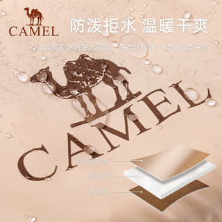 骆驼（CAMEL）户外睡袋便携保暖春夏成人隔脏拼接露营单双6308卡其色1.1KG右边 10—25℃,卡其色1.1KG右边