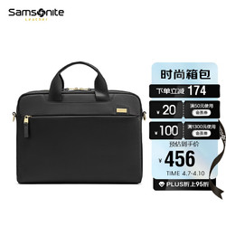 Samsonite 新秀丽 女生手提电脑包14英寸单肩斜跨包 Samsonite苹果笔记本内胆包NO1黑色