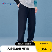 Champion 冠军长裤2023春夏新款刺绣小c logo可调节裤腿卫裤休闲裤 藏青色 M