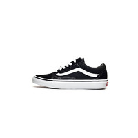 VANS 范斯 Old Skool 范斯麂皮低帮黑色经典帆布鞋 VN000D3HY281