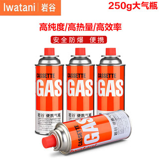 岩谷（Iwatani）气罐卡式炉防爆卡式炉气瓶套装燃气丁烷燃气喷火抢防爆液化气体XH YG250g*6瓶+(加厚)收纳包