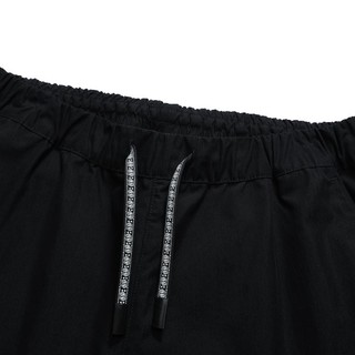 FILA 斐乐 FUSION系列女装薄款透气直筒裤运动裤女式系带梭织长裤