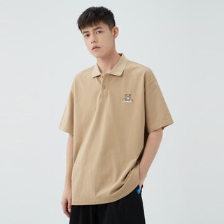 gxgjeans 夏季翻领男式polo衫短袖男