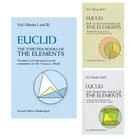 欧几里得几何原本 3册套装共13章英文原版Thirteen Books Elements