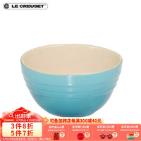 LE CREUSET 酷彩 炻瓷盘创意沙拉水果菜盘家用多功能碗 12cm多功能小碗加勒比蓝